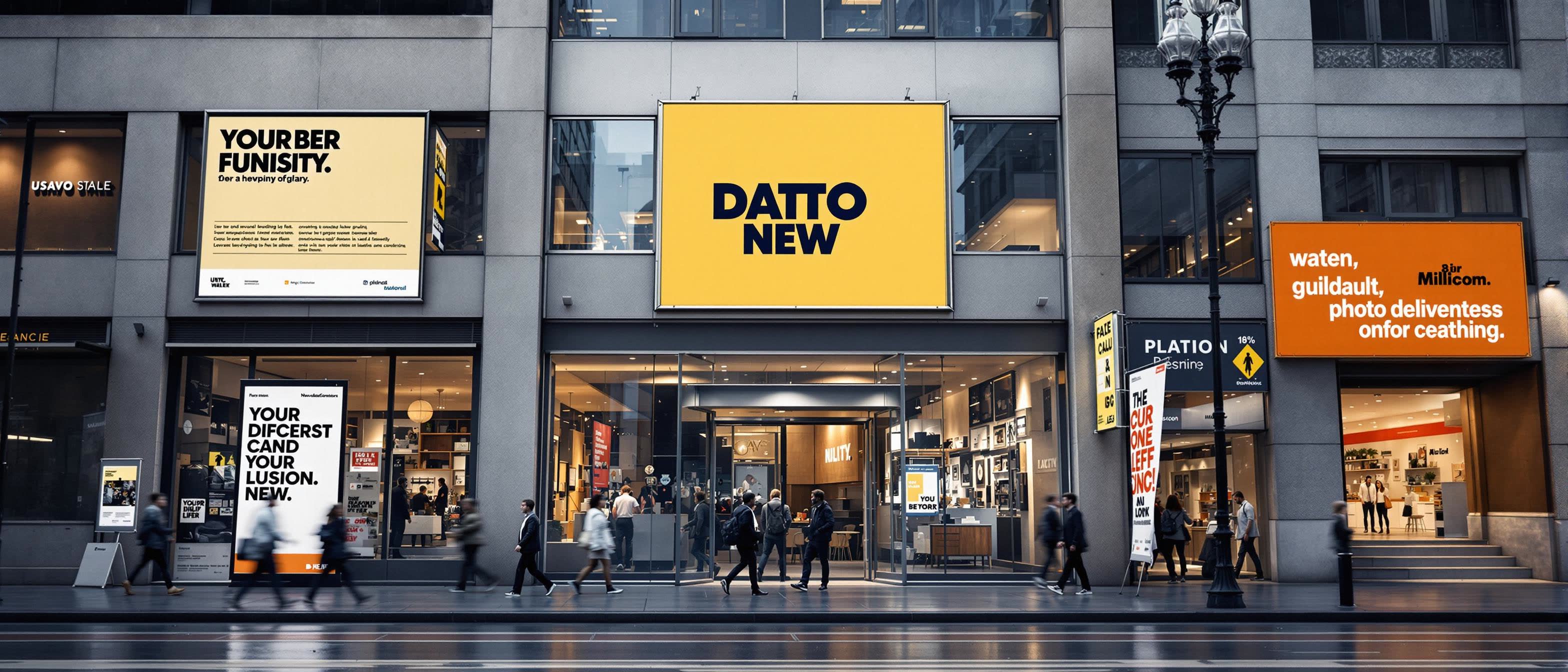 Plakate und Banner im urbanen Raum Berlins